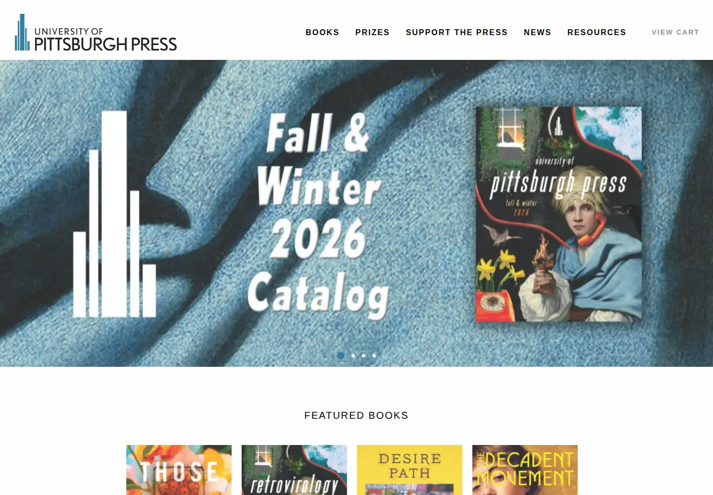 Screenshot of upittpress.org