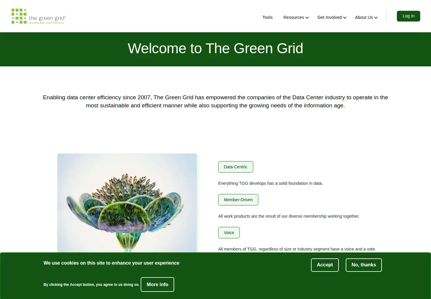 Screenshot of thegreengrid.org