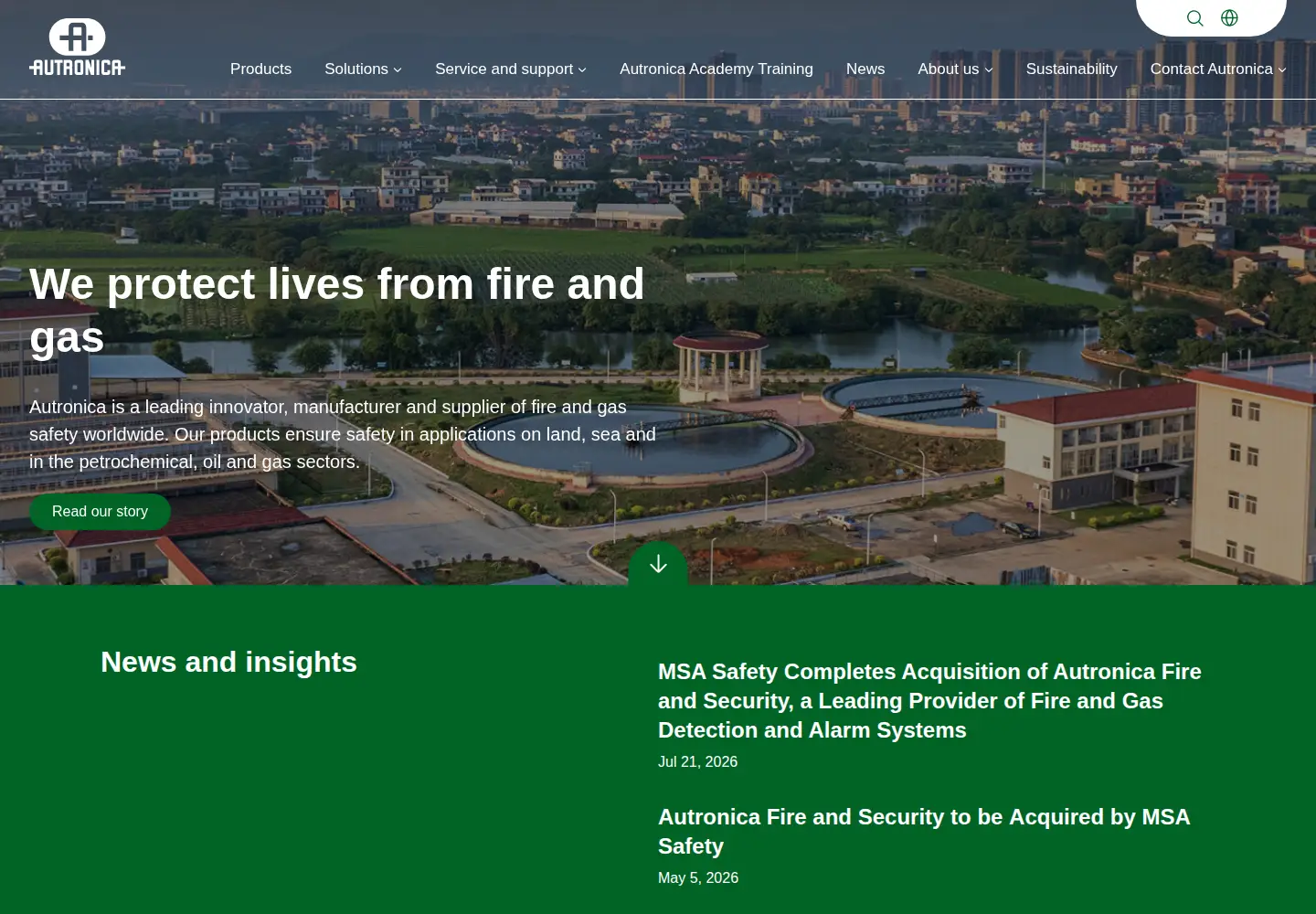Screenshot of autronicafire.com