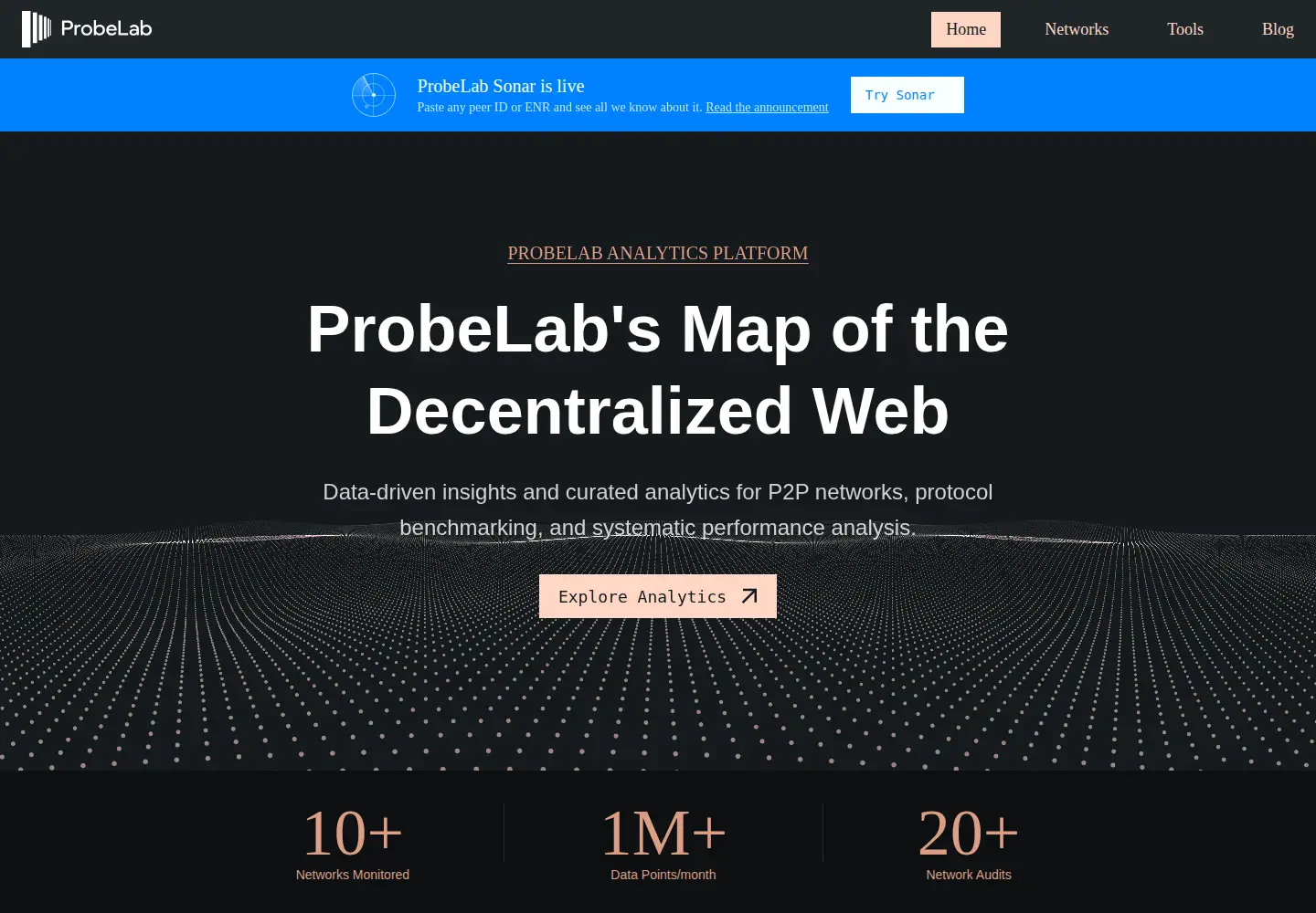 Screenshot of probelab.io