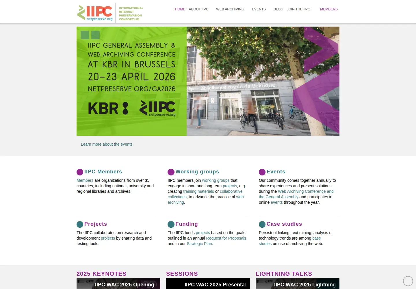 Screenshot of netpreserve.org