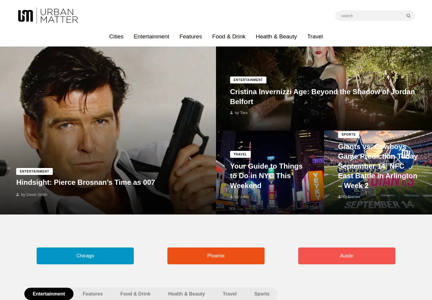 Screenshot of urbanmatter.com