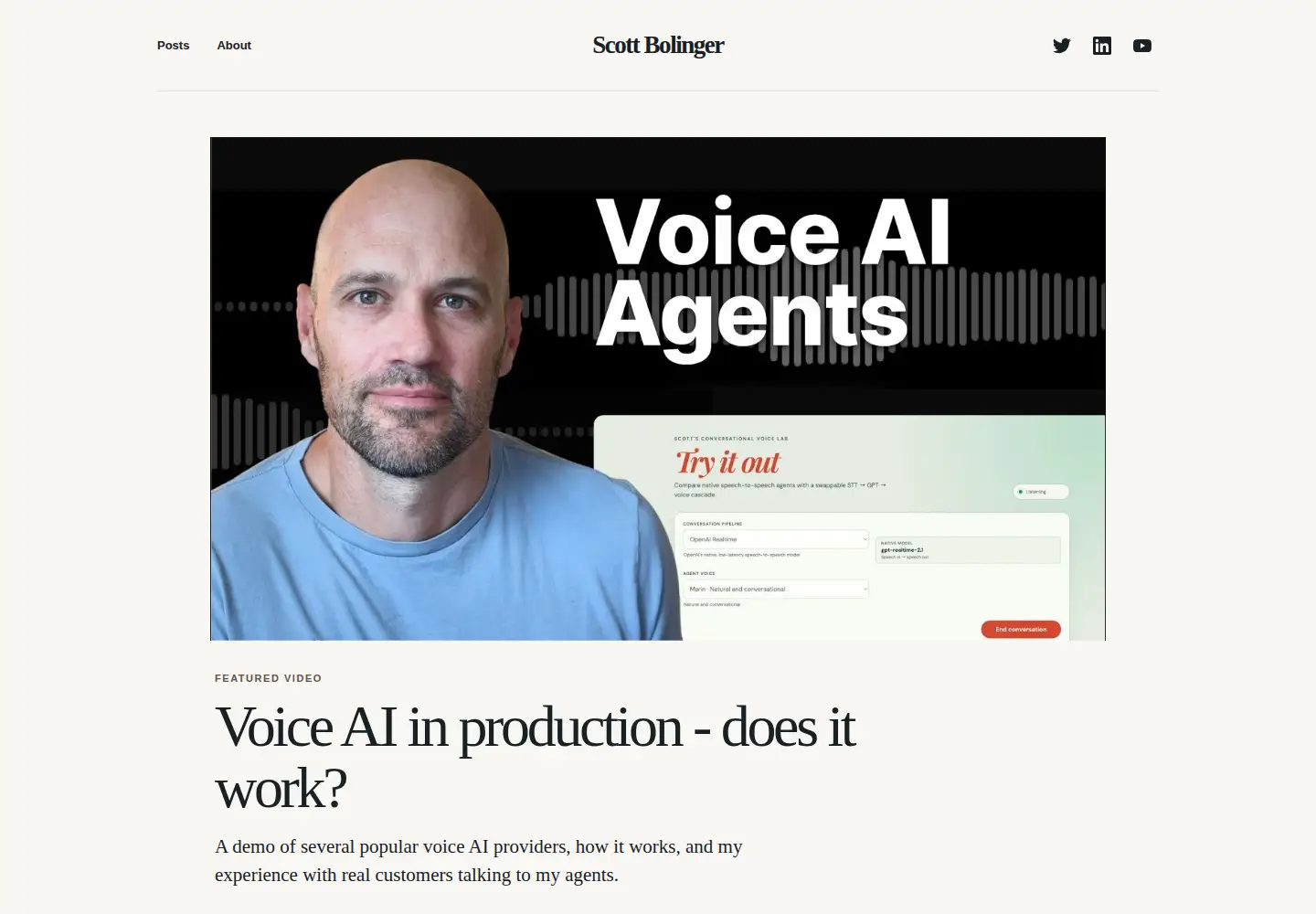 Screenshot of scottbolinger.com