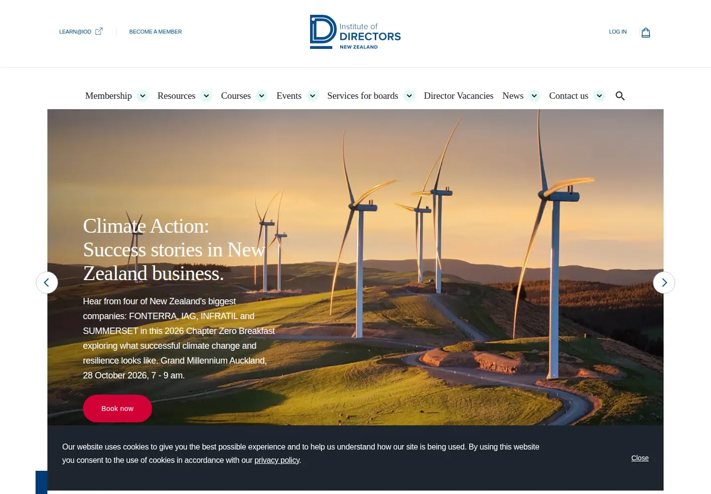 Screenshot of iod.org.nz
