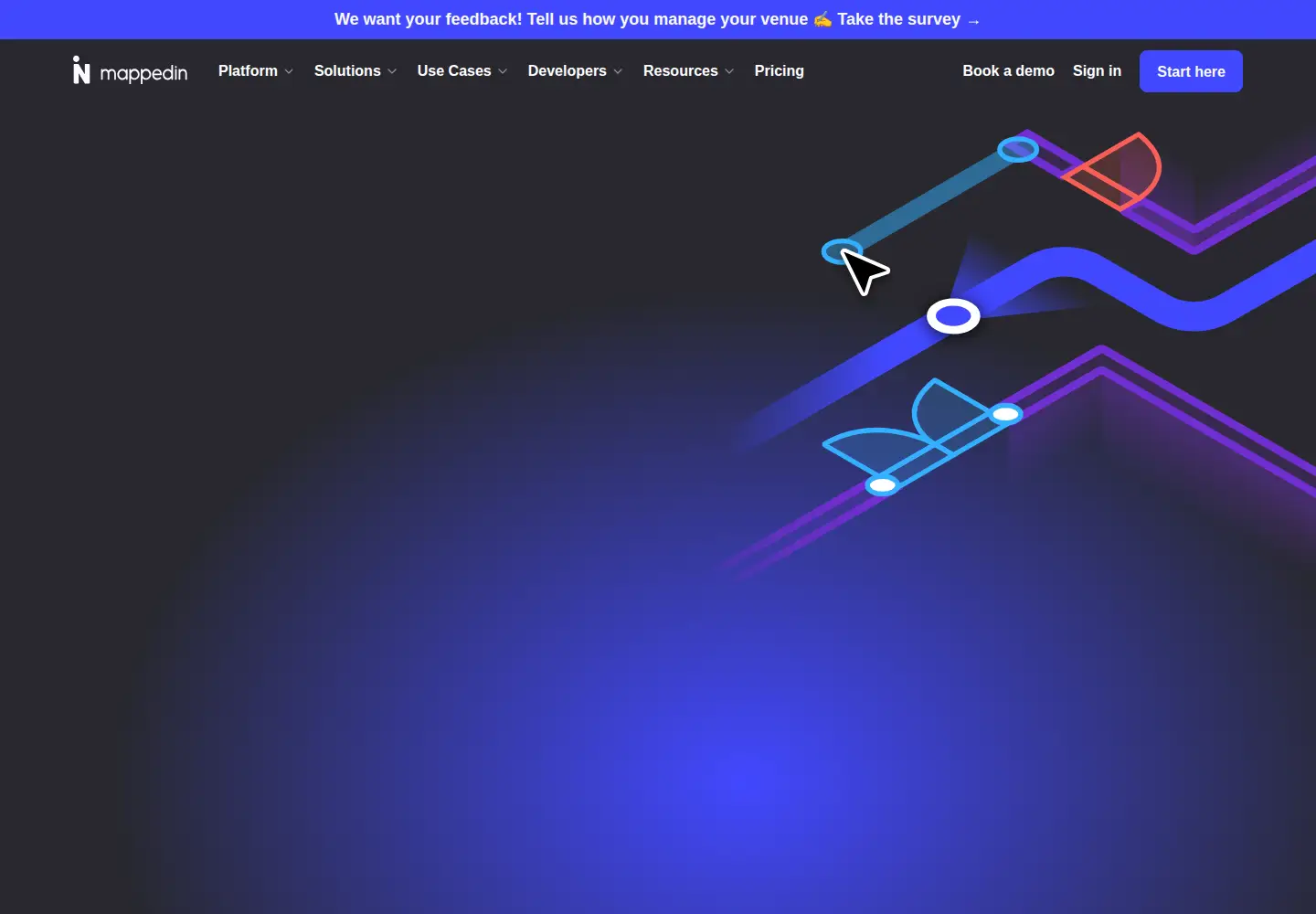 Captured homepage of mappedin.com in the current scan
