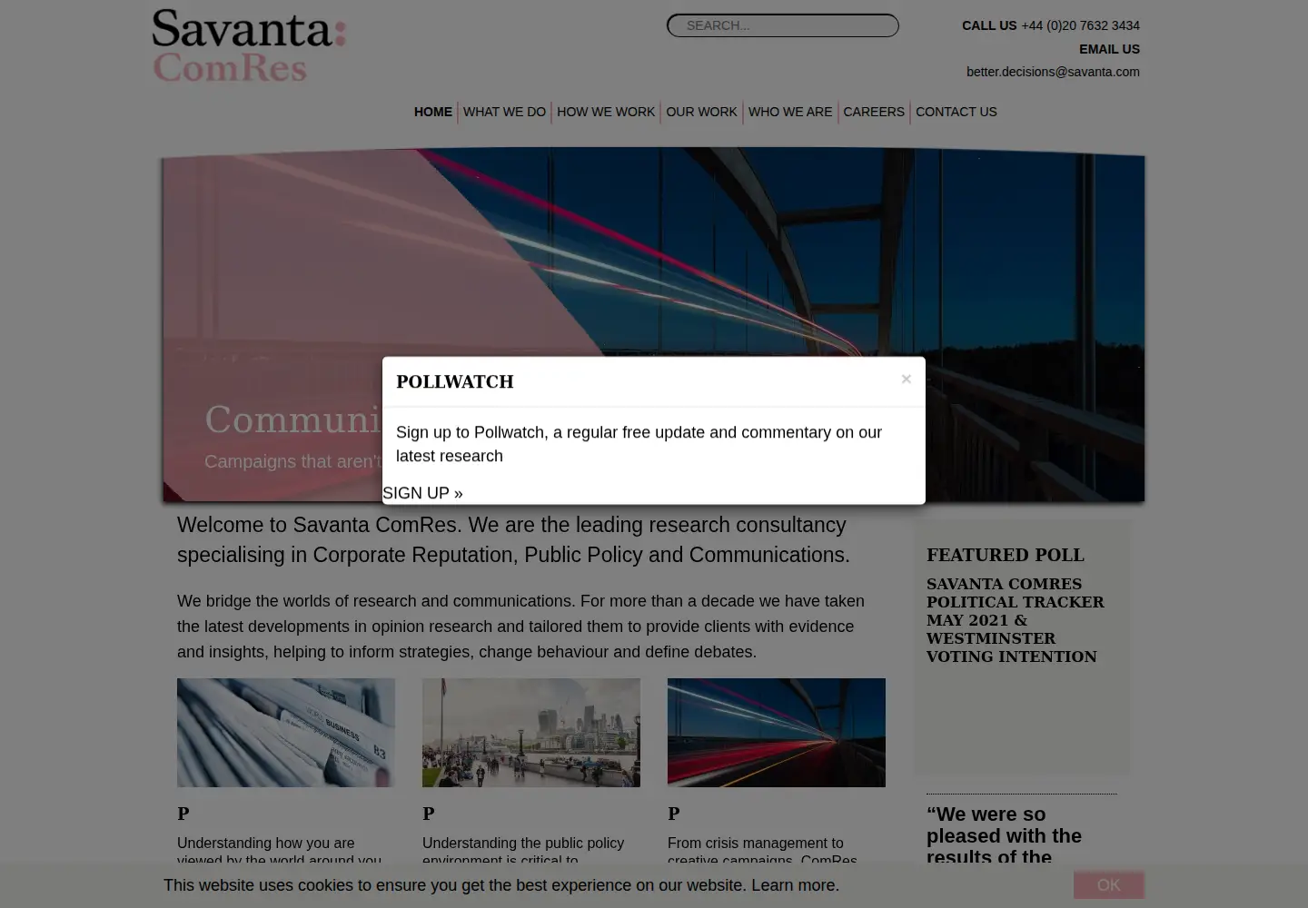 Screenshot of comresglobal.com