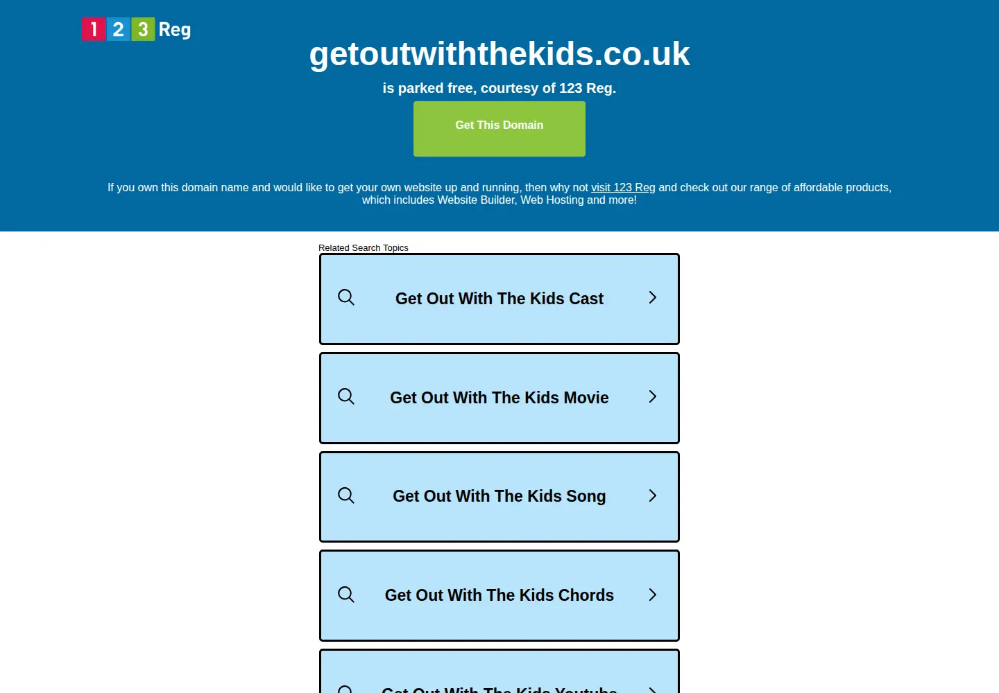 Screenshot of getoutwiththekids.co.uk