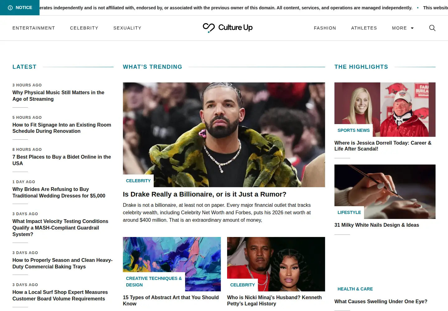 Captured homepage of cuindependent.com in the current scan