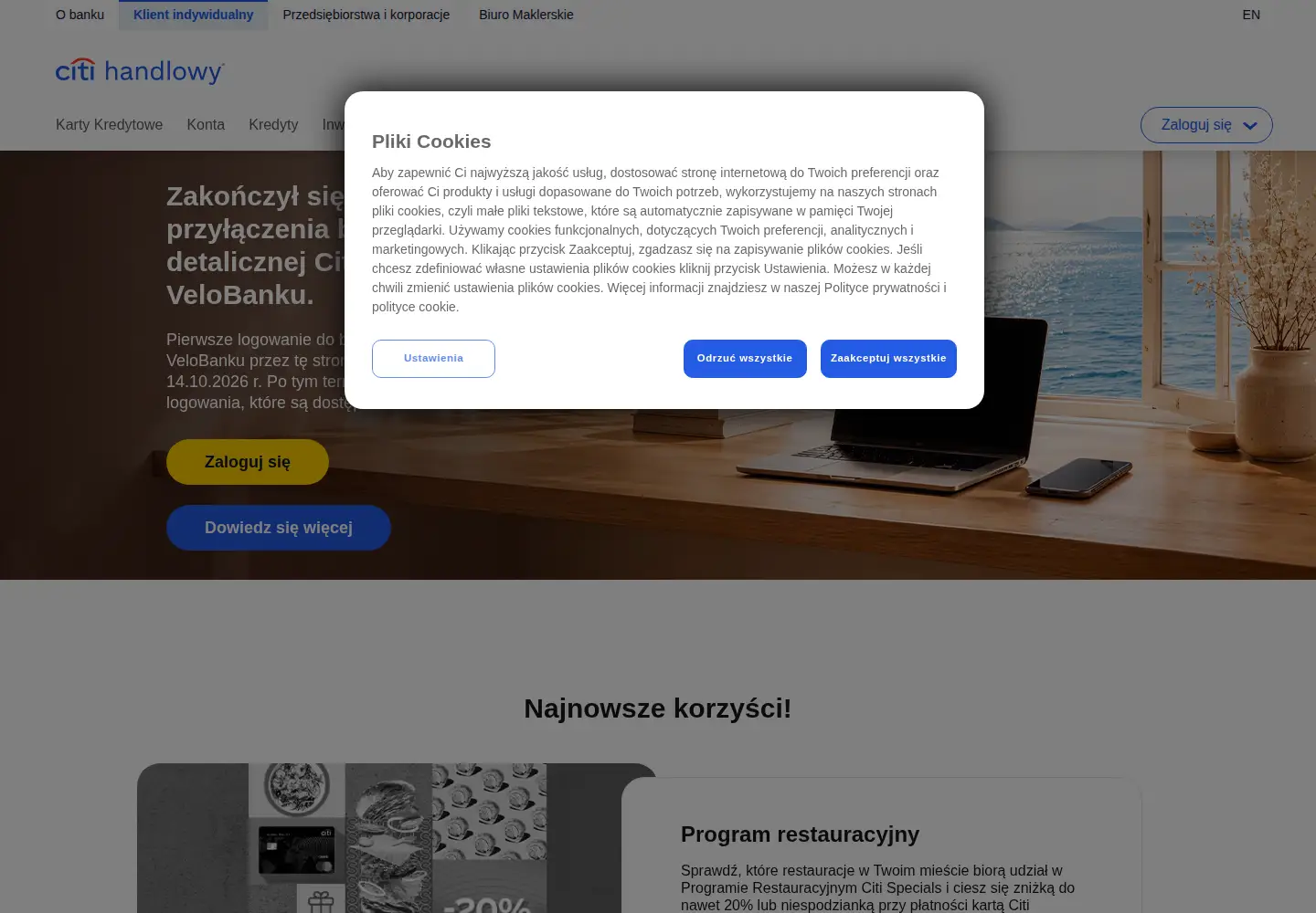 Screenshot of citibank.pl
