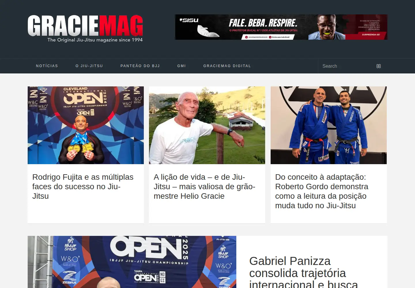 Screenshot of graciemag.com