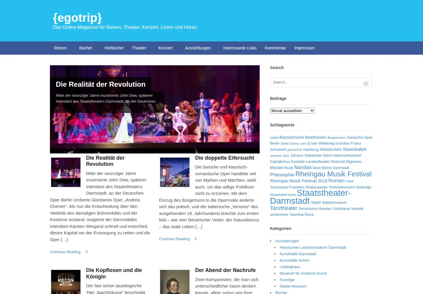 Screenshot of egotrip.de