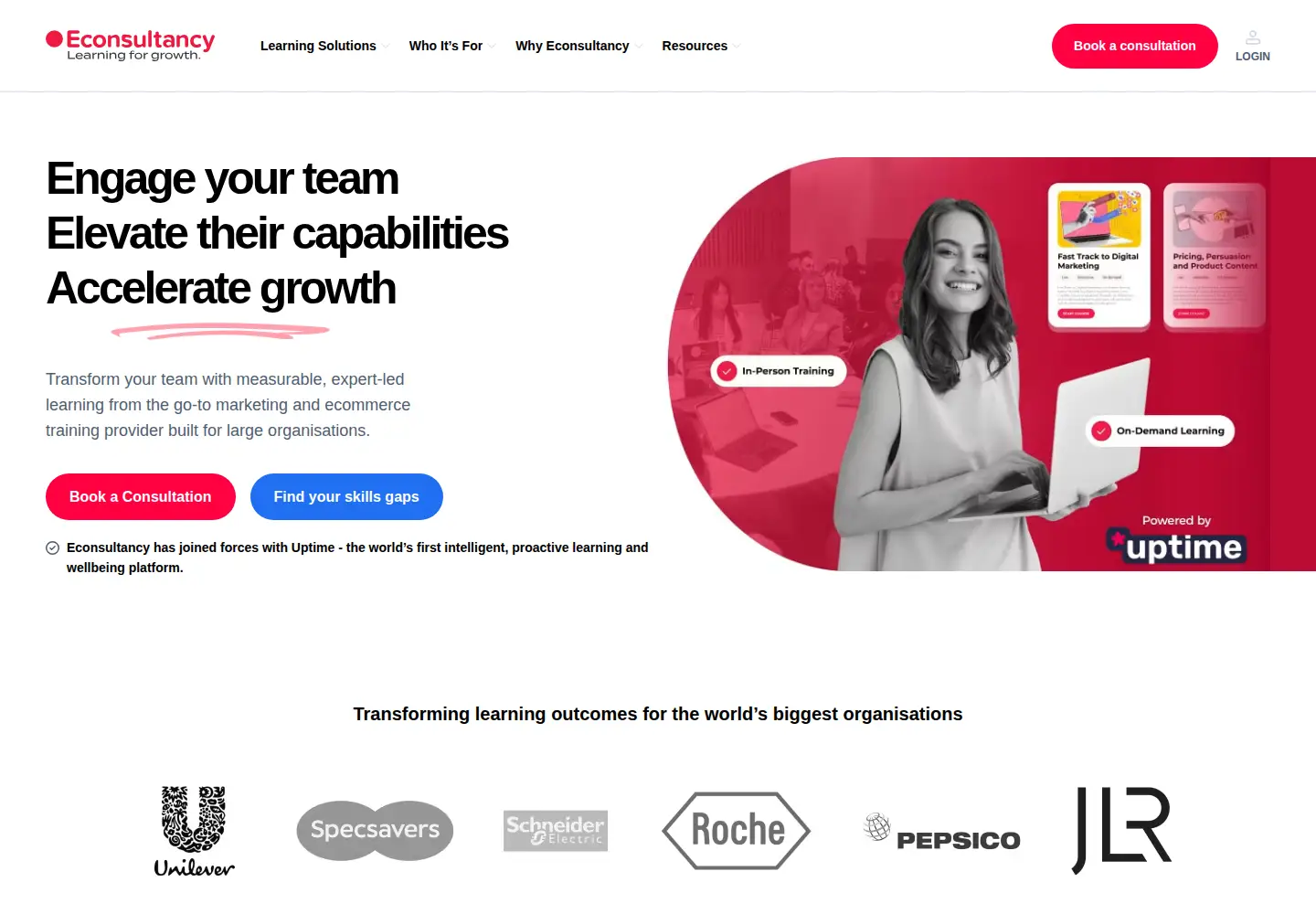 Screenshot of econsultancy.com
