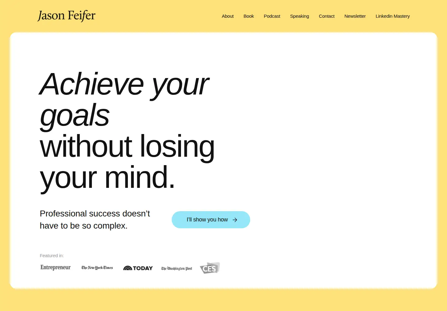 Screenshot of jasonfeifer.com