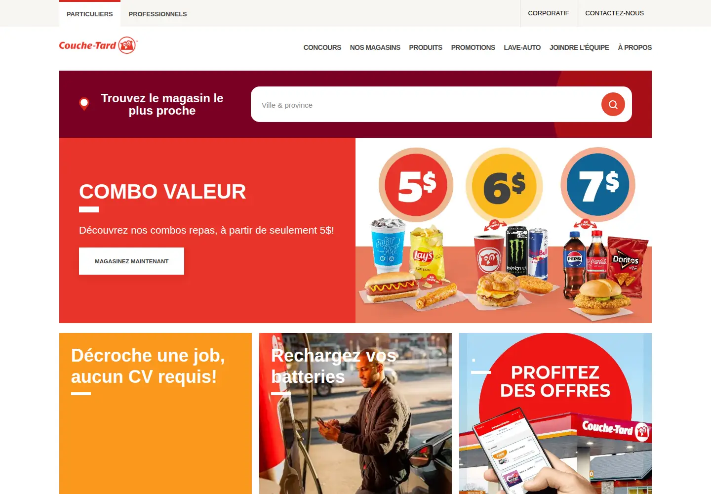 Screenshot of couche-tard.com