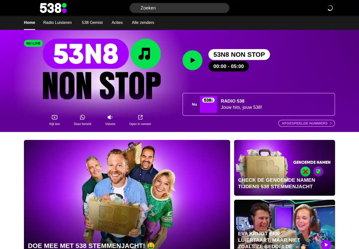 Screenshot of 538.nl