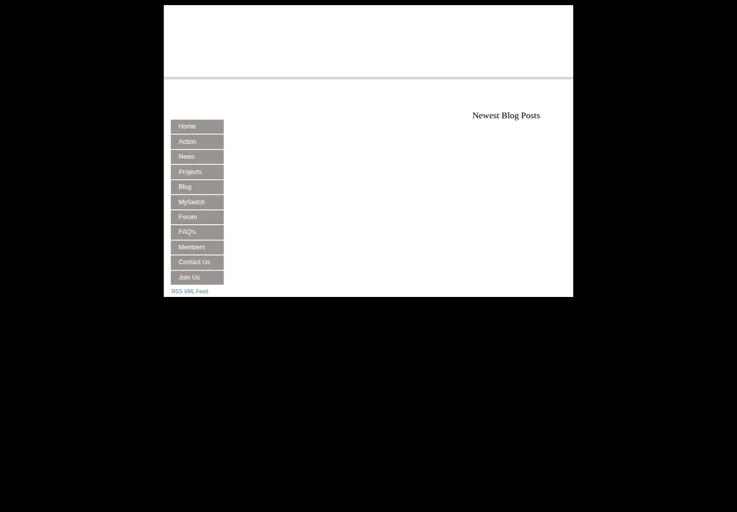 Captured homepage of thesietch.org in the current scan