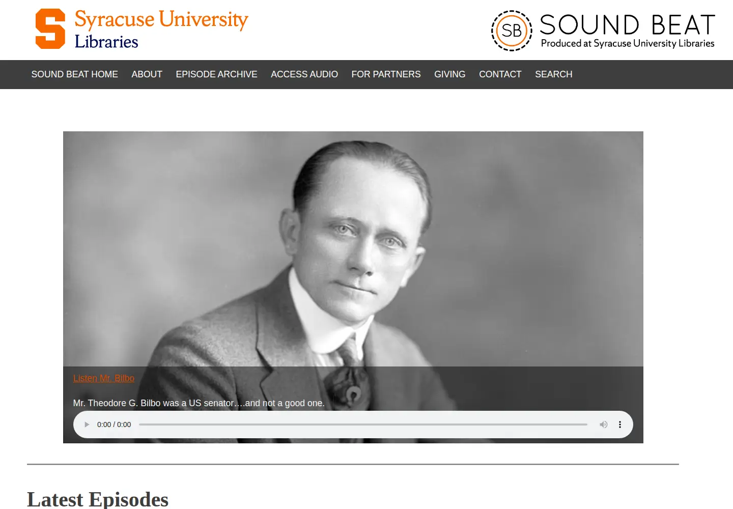 Screenshot of soundbeat.org