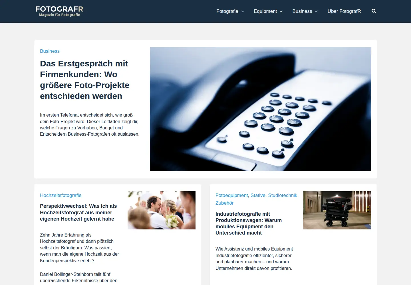 Screenshot of fotografr.de