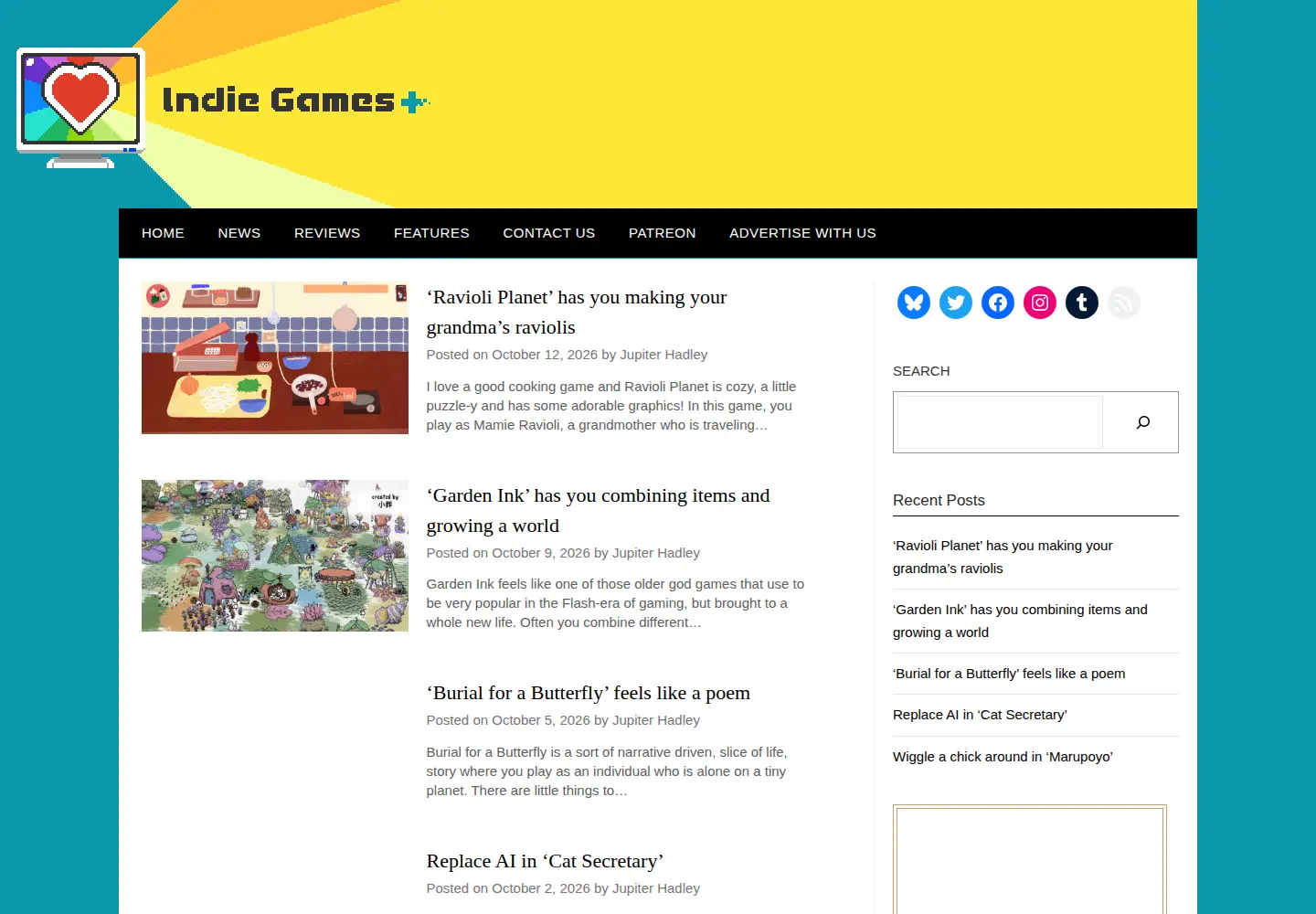 Screenshot of indiegamesplus.com