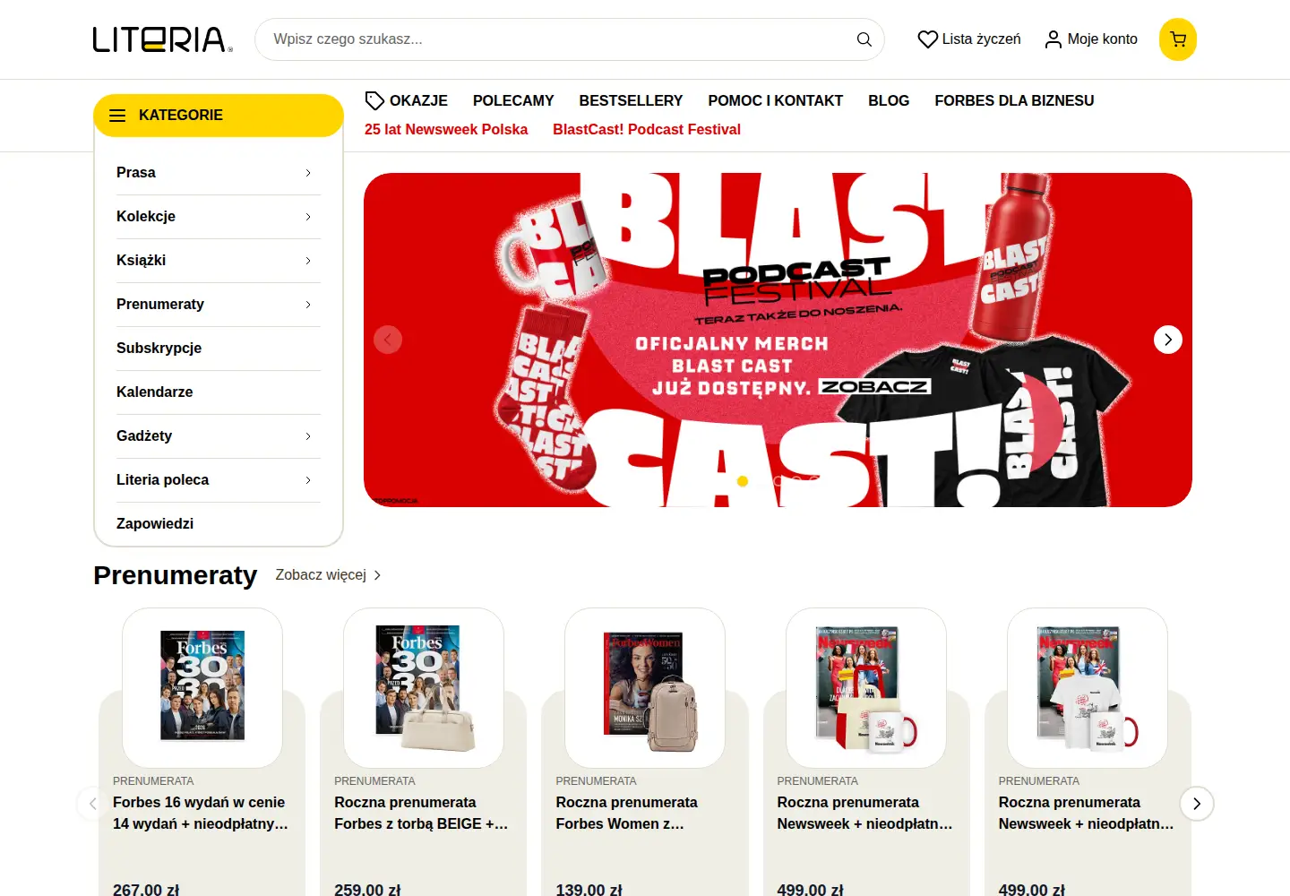 Screenshot of literia.pl