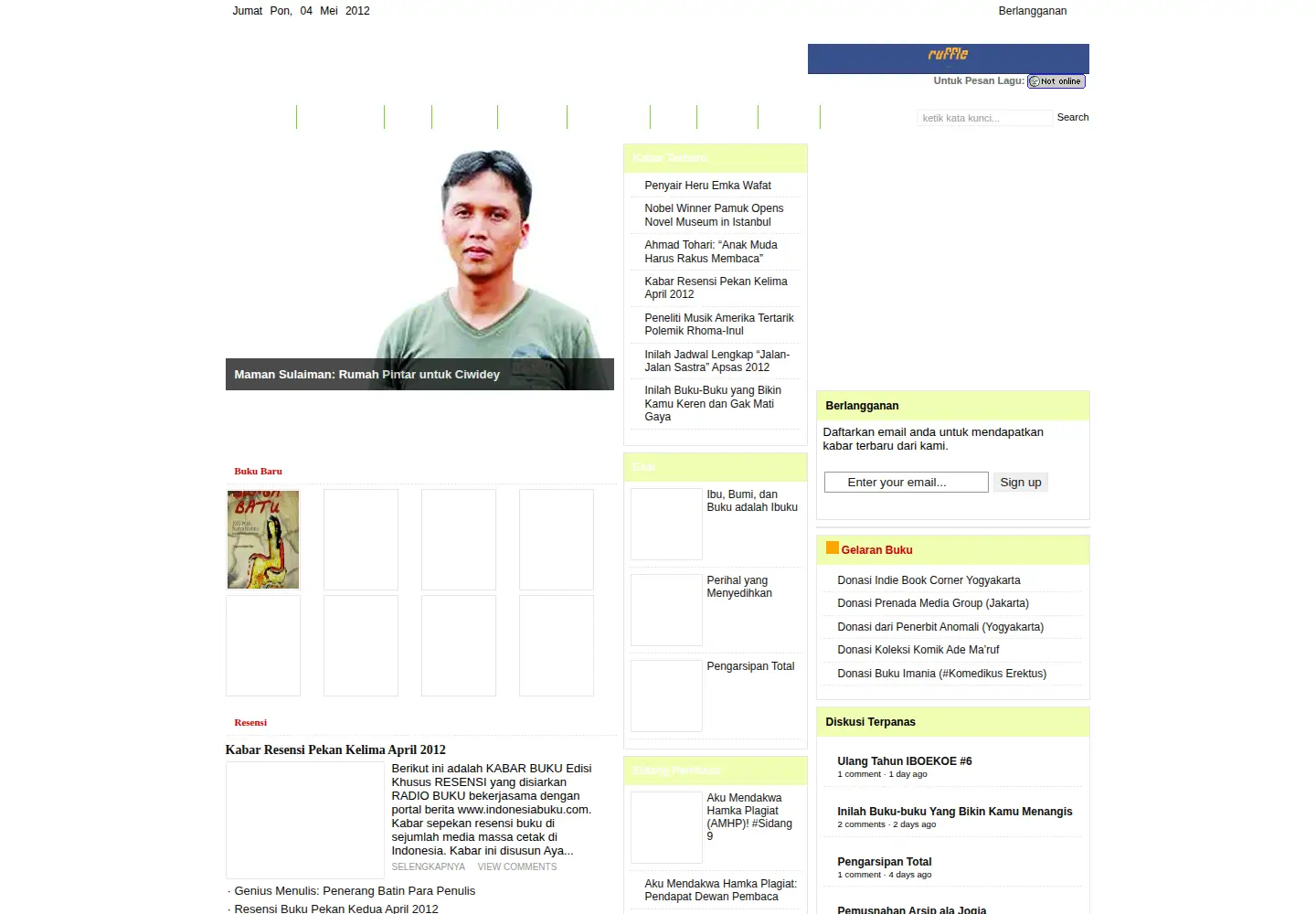 Screenshot of indonesiabuku.com