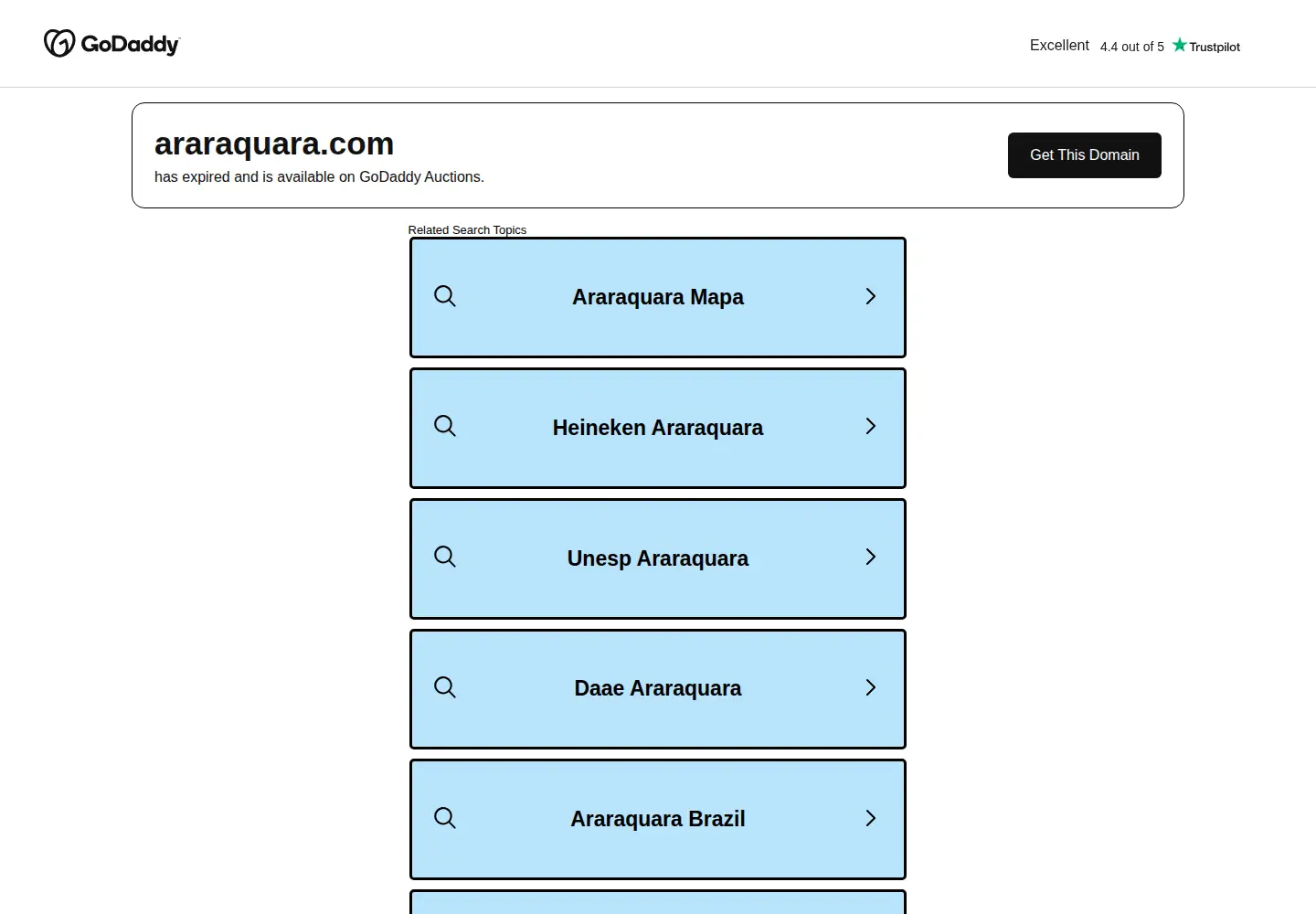 Screenshot of araraquara.com