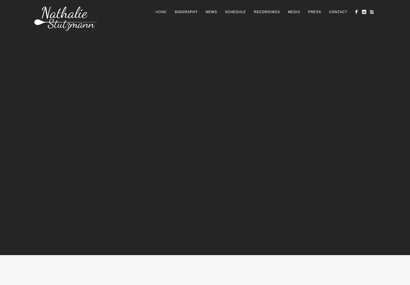Captured homepage of nathaliestutzmann.com in the current scan