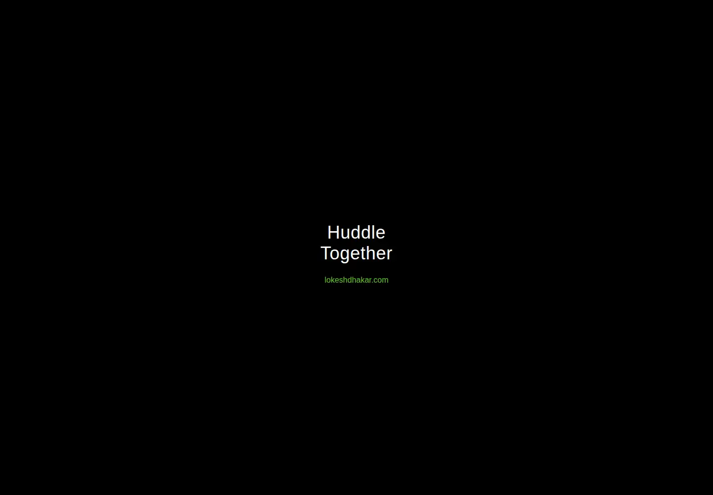 Screenshot of huddletogether.com