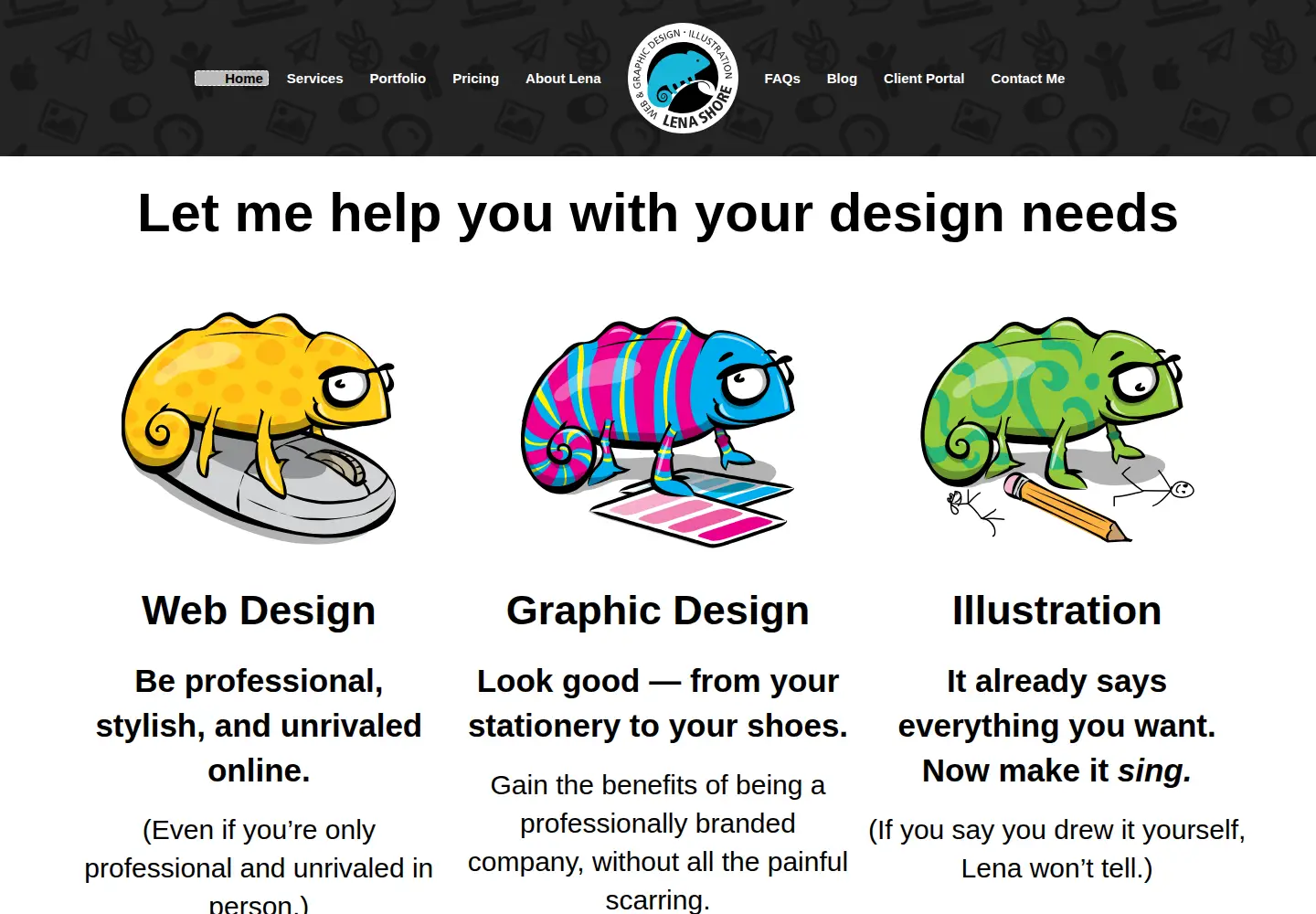 Screenshot of lenashore.com