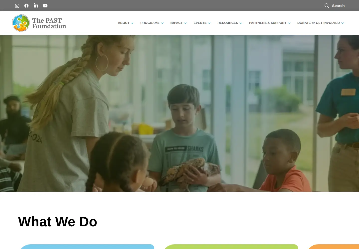 Screenshot of pastfoundation.org