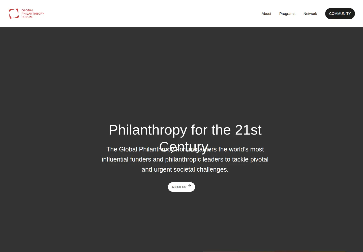 Screenshot of philanthropyforum.org