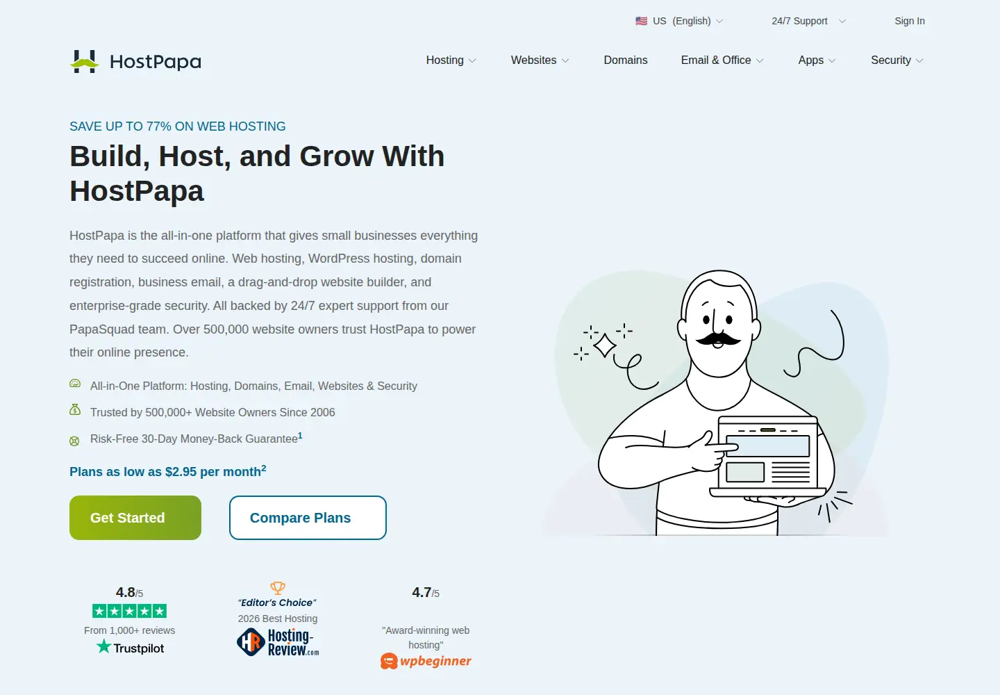 Screenshot of lfchosting.com