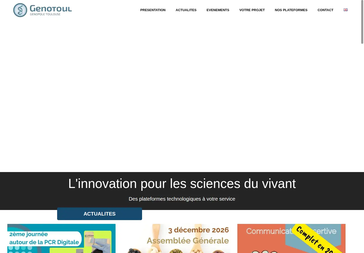 Screenshot of genotoul.fr