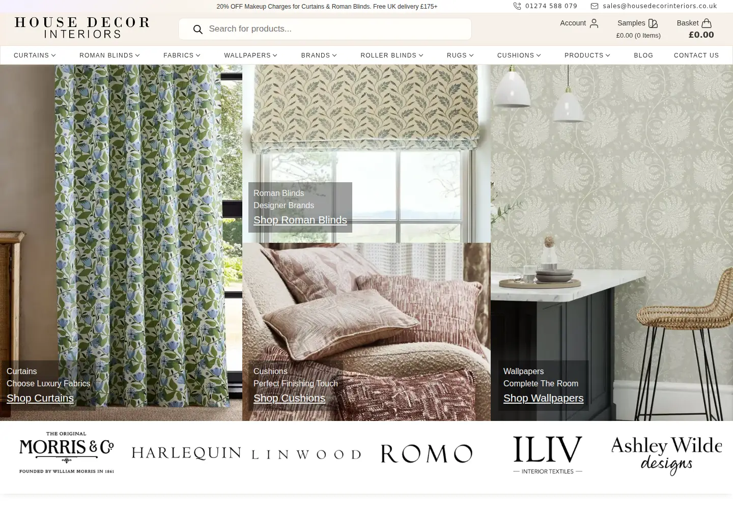 Captured homepage of housedecorinteriors.co.uk in the current scan