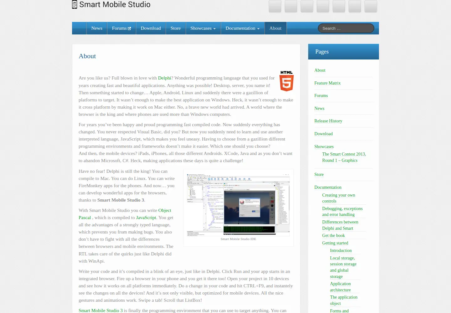 Screenshot of smartmobilestudio.com