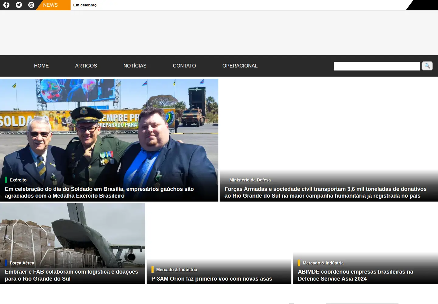 Screenshot of revistaoperacional.com.br