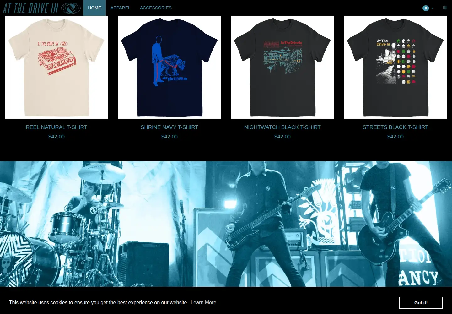 Captured homepage of atdimusic.com in the current scan