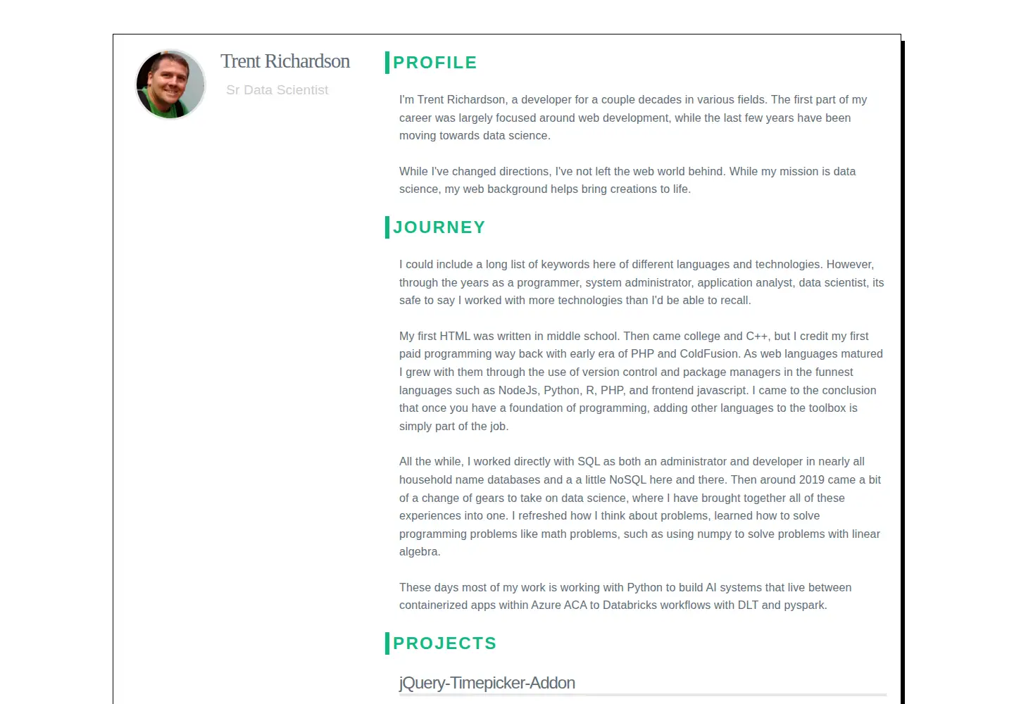 Screenshot of trentrichardson.com