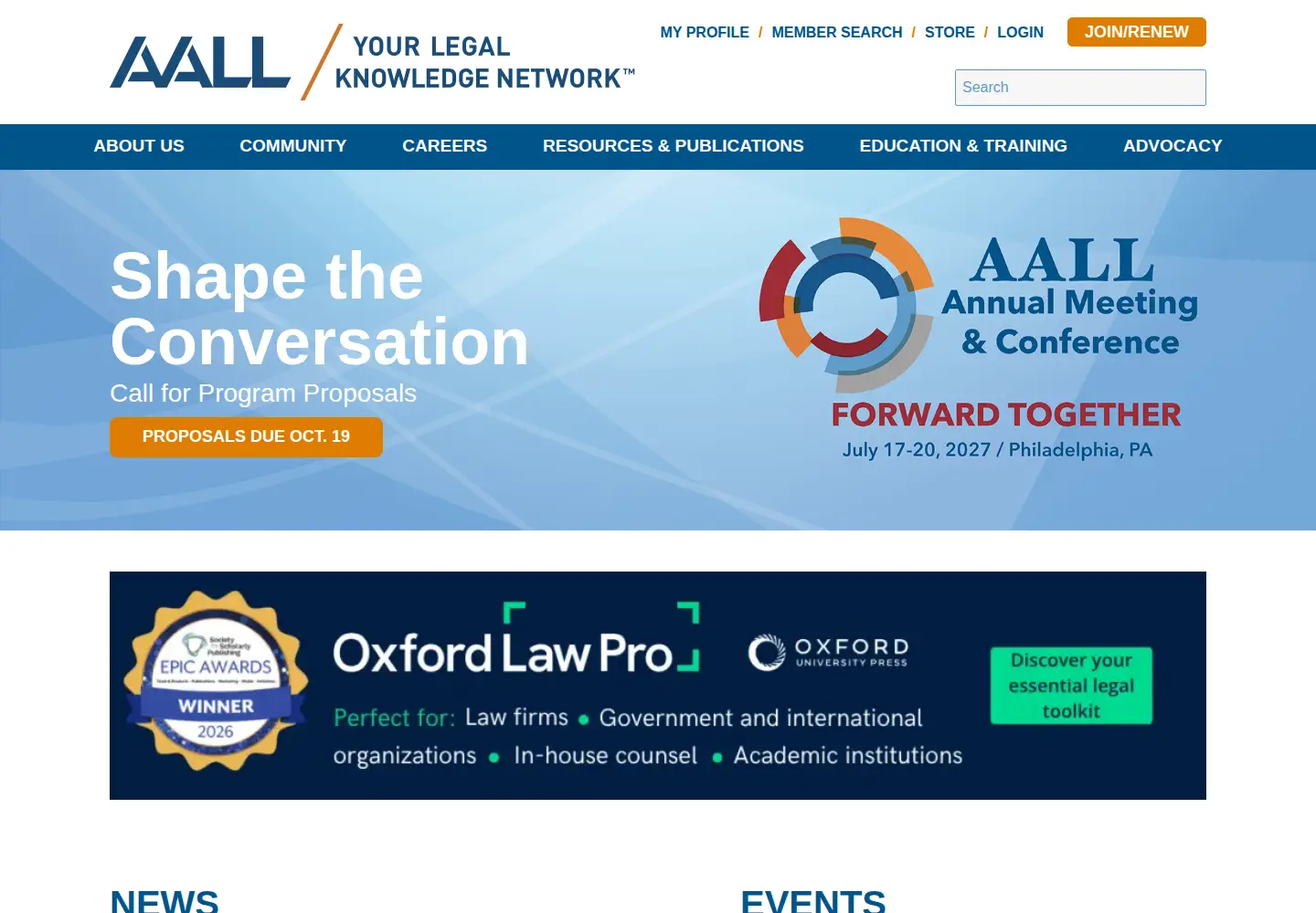 Screenshot of aallnet.org
