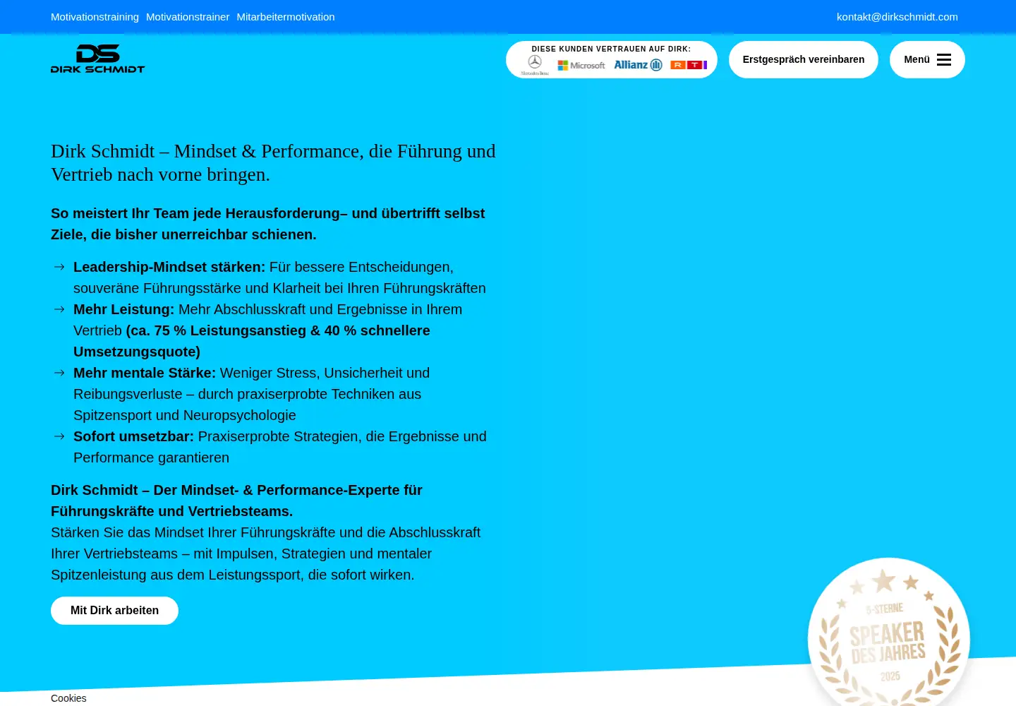 Captured homepage of dirkschmidt.com in the current scan