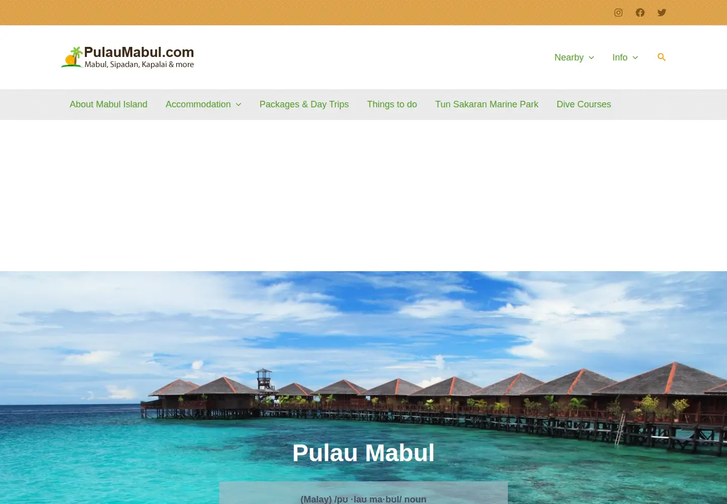 Screenshot of pulaumabul.com