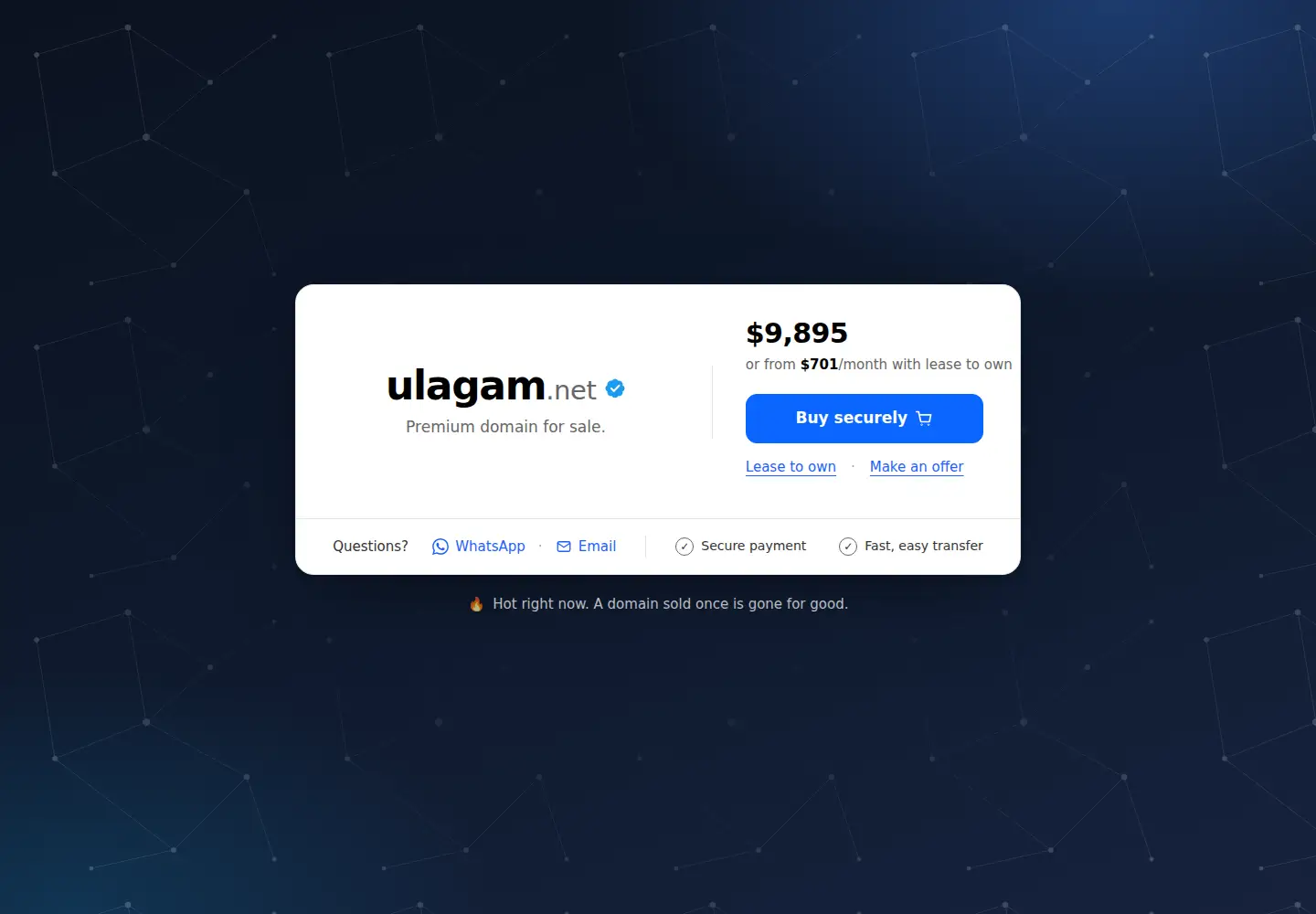 Captured homepage of ulagam.net in the current scan