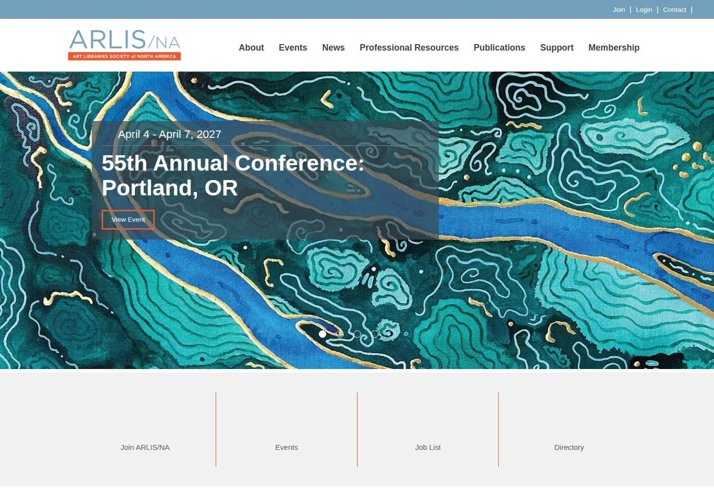 Screenshot of arlisna.org