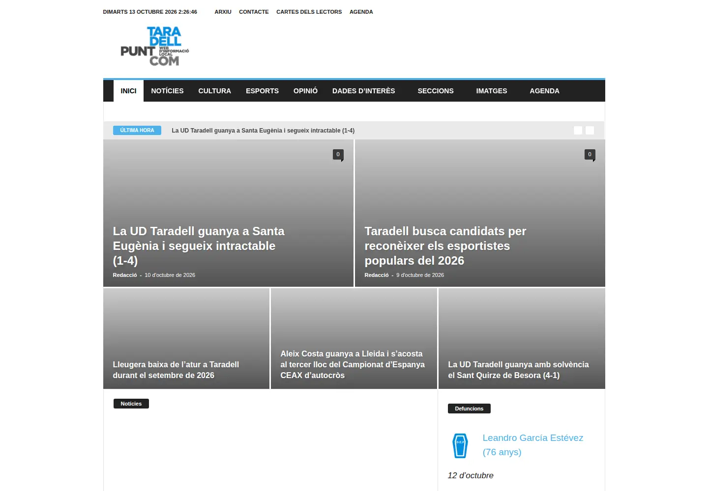 Screenshot of taradell.com