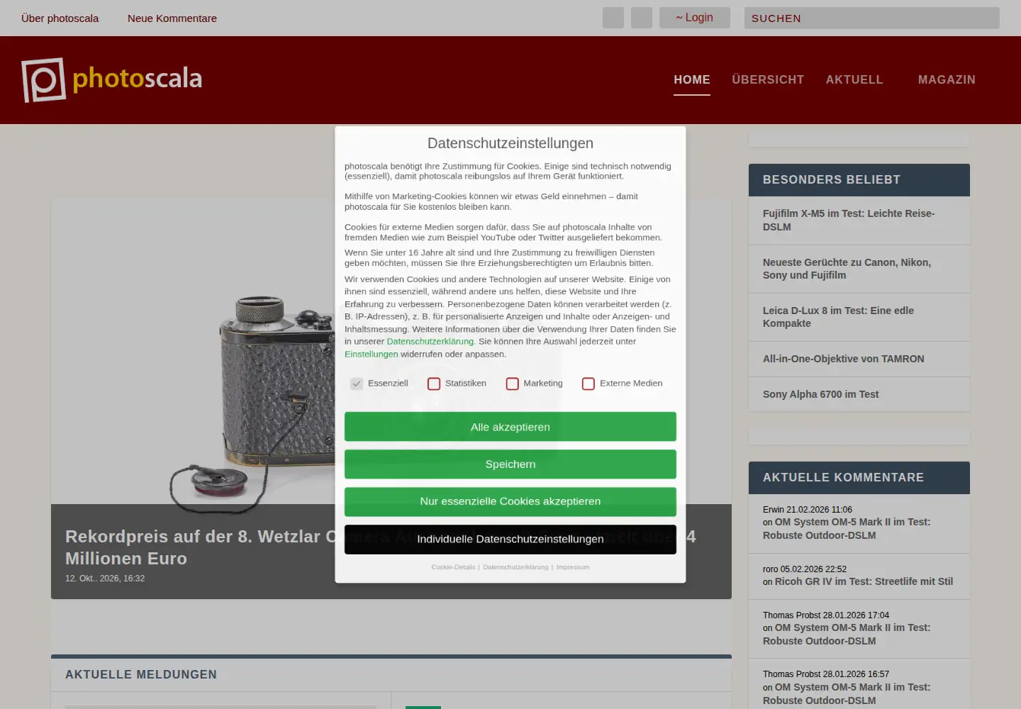 Screenshot of photopresse.de