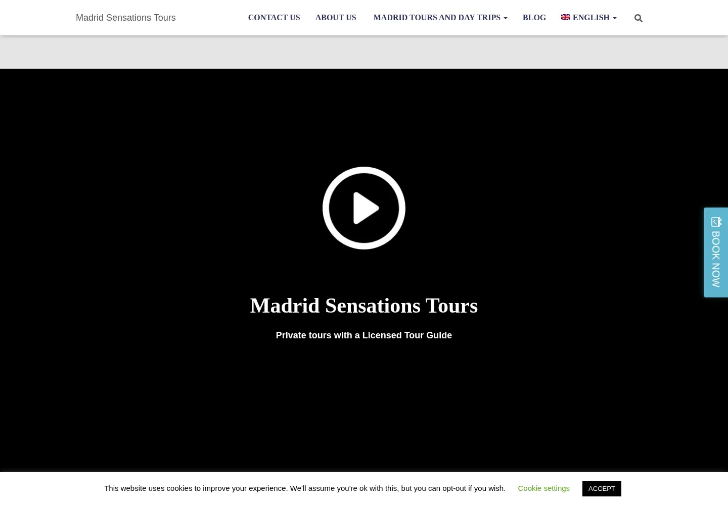 Screenshot of madridsensations.com