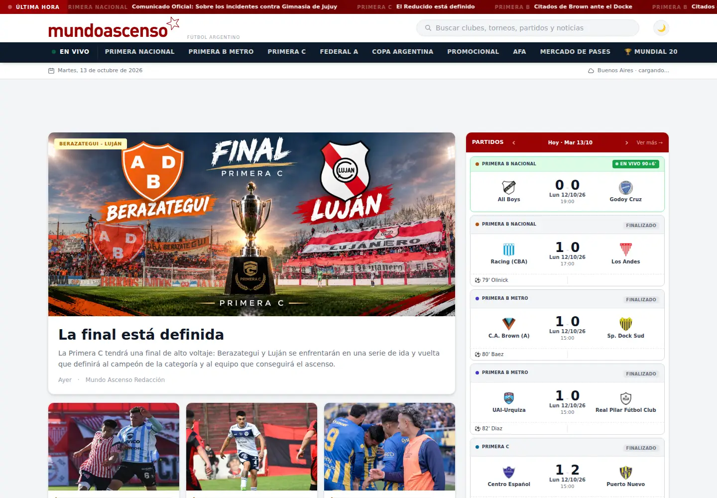 Screenshot of mundoascenso.com.ar