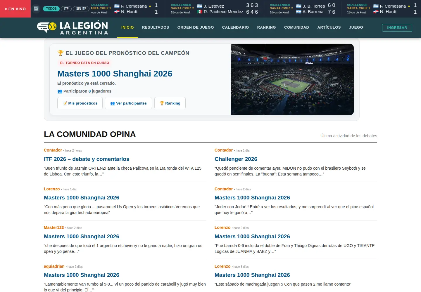 Screenshot of lalegionargentina.com.ar