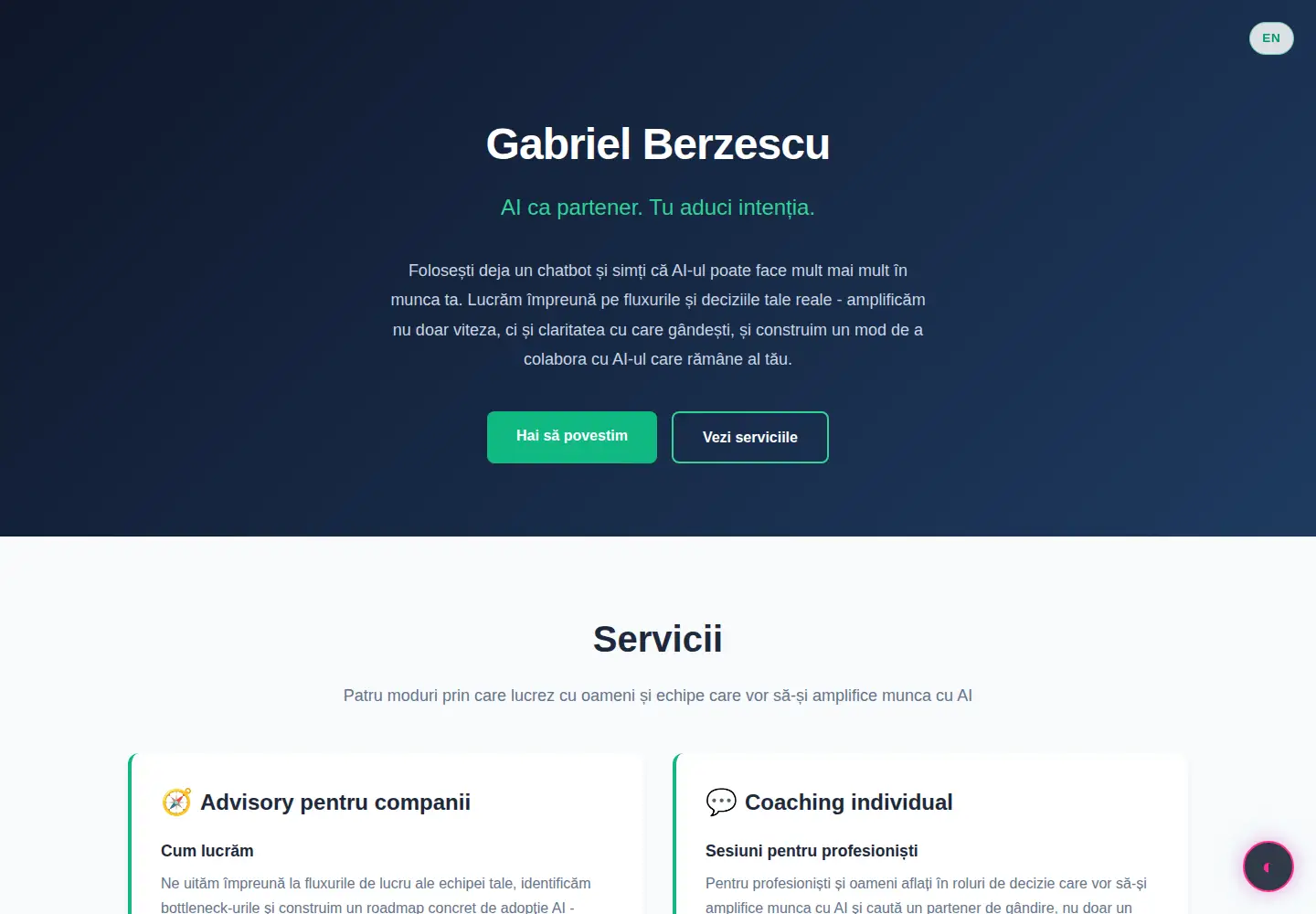 Screenshot of gab.ro