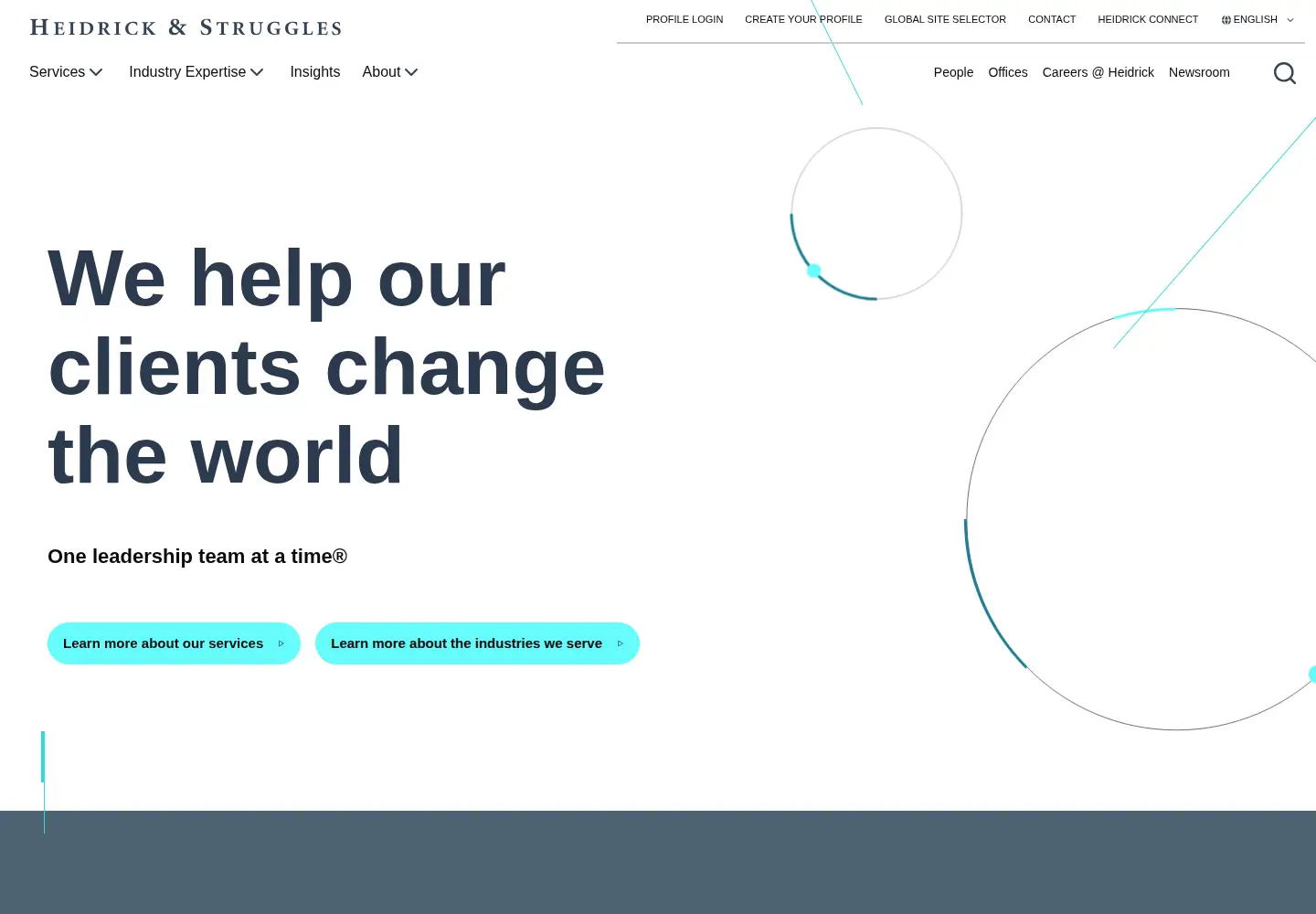 Screenshot of heidrick.com